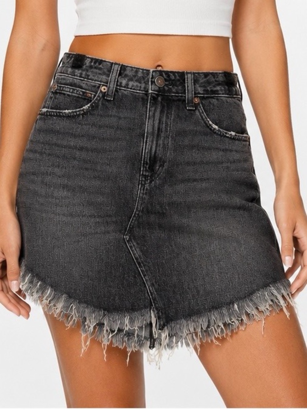 Free People Maverick Denim Mini Skirt Size 29